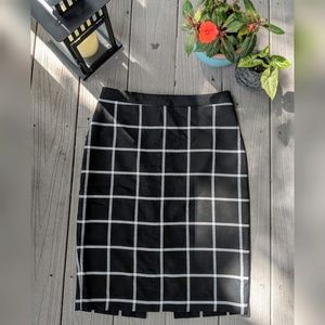 Plaid Pencil Skirt
